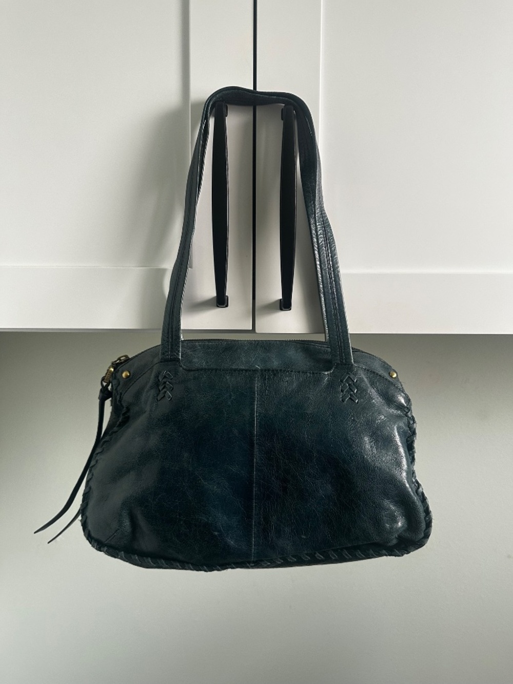 HOBO Leather Shoulder Bag.